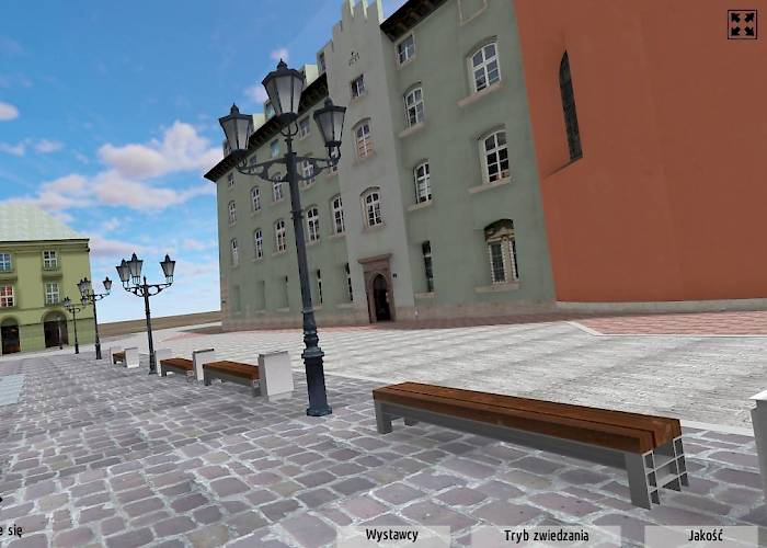 Virtual tour of the Maly Rynek in Cracov